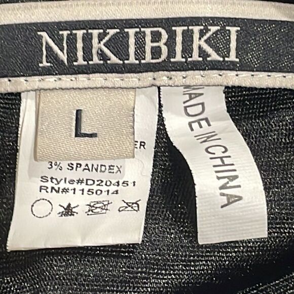 NWOT Nikibiki tan and black block dress. Size L large 12/14 - Picture 7 of 9